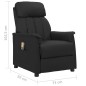 Massagesessel Schwarz Kunstleder Massagesessel Schwarz Kunstleder