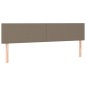 vidaXL Boxspringbett mit Matratze Taupe 180x200 cm Stoff vidaXL Boxspringbett mit Matratze Taupe 180x200 cm Stoff