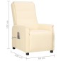 Massagesessel Creme Kunstleder Massagesessel Creme Kunstleder