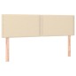 vidaXL Boxspringbett mit Matratze Creme 140x190 cm Stoff vidaXL Boxspringbett mit Matratze Creme 140x190 cm Stoff