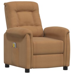 Massagesessel Taupe Mikrofasergewebe