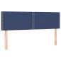 vidaXL Boxspringbett mit Matratze Blau 140x200 cm Stoff vidaXL Boxspringbett mit Matratze Blau 140x200 cm Stoff