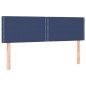 vidaXL Boxspringbett mit Matratze Blau 140x190 cm Stoff vidaXL Boxspringbett mit Matratze Blau 140x190 cm Stoff