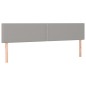 vidaXL Boxspringbett mit Matratze Hellgrau 200x200 cm Stoff vidaXL Boxspringbett mit Matratze Hellgrau 200x200 cm Stoff