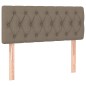 vidaXL Boxspringbett mit Matratze Taupe 90x190 cm Stoff vidaXL Boxspringbett mit Matratze Taupe 90x190 cm Stoff
