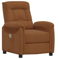 Massagesessel Braun Mikrofasergewebe