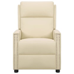 Massagesessel Creme Kunstleder