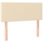 vidaXL Boxspringbett mit Matratze Creme 90x190 cm Stoff vidaXL Boxspringbett mit Matratze Creme 90x190 cm Stoff