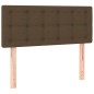 vidaXL Boxspringbett mit Matratze Dunkelbraun 90x200 cm Stoff vidaXL Boxspringbett mit Matratze Dunkelbraun 90x200 cm Stoff