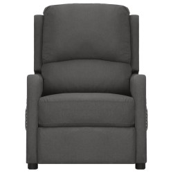 Massagesessel Dunkelgrau Stoff