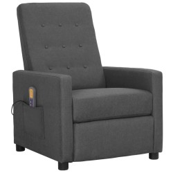 vidaXL Massagesessel Hellgrau Stoff