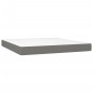 vidaXL Boxspringbett mit Matratze Dunkelgrau 160x200 cm Stoff vidaXL Boxspringbett mit Matratze Dunkelgrau 160x200 cm Stoff