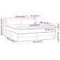 vidaXL Boxspringbett mit Matratze Dunkelgrau 160x200 cm Stoff vidaXL Boxspringbett mit Matratze Dunkelgrau 160x200 cm Stoff