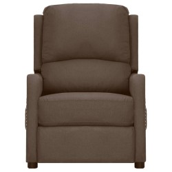 Massagesessel Taupe Stoff