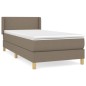 vidaXL Boxspringbett mit Matratze Taupe 80x200 cm Stoff vidaXL Boxspringbett mit Matratze Taupe 80x200 cm Stoff