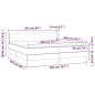 vidaXL Boxspringbett mit Matratze Creme 200x200 cm Stoff vidaXL Boxspringbett mit Matratze Creme 200x200 cm Stoff