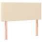vidaXL Boxspringbett mit Matratze Creme 90x200 cm Stoff vidaXL Boxspringbett mit Matratze Creme 90x200 cm Stoff