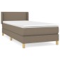 vidaXL Boxspringbett mit Matratze Taupe 90x200 cm Stoff vidaXL Boxspringbett mit Matratze Taupe 90x200 cm Stoff