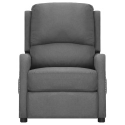vidaXL Massagesessel Hellgrau Stoff
