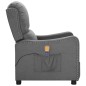 vidaXL Massagesessel Hellgrau Stoff vidaXL Massagesessel Hellgrau Stoff