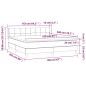 vidaXL Boxspringbett mit Matratze Dunkelgrau 160x200 cm Stoff vidaXL Boxspringbett mit Matratze Dunkelgrau 160x200 cm Stoff