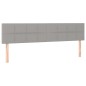 vidaXL Boxspringbett mit Matratze Hellgrau 160x200 cm Stoff vidaXL Boxspringbett mit Matratze Hellgrau 160x200 cm Stoff