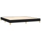 vidaXL Boxspringbett mit Matratze Schwarz 200x200 cm Stoff vidaXL Boxspringbett mit Matratze Schwarz 200x200 cm Stoff