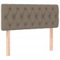 vidaXL Boxspringbett mit Matratze Taupe 90x190 cm Stoff vidaXL Boxspringbett mit Matratze Taupe 90x190 cm Stoff