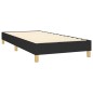 vidaXL Boxspringbett mit Matratze Schwarz 90x190 cm Stoff vidaXL Boxspringbett mit Matratze Schwarz 90x190 cm Stoff