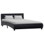 vidaXL Bettgestell Schwarz Kunstleder 140 x 200 cm vidaXL Bettgestell Schwarz Kunstleder 140 x 200 cm