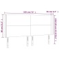 vidaXL LED Kopfteil Grau 183x16x118/128 cm Kunstleder vidaXL LED Kopfteil Grau 183x16x118/128 cm Kunstleder