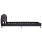 Bettgestell mit LED Schwarz Kunstleder 120x200 cm Bettgestell mit LED Schwarz Kunstleder 120x200 cm
