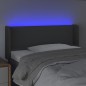 vidaXL LED Kopfteil Dunkelgrau 83x16x78/88 cm Stoff