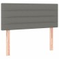 vidaXL Boxspringbett mit Matratze Dunkelgrau 100x200 cm Stoff vidaXL Boxspringbett mit Matratze Dunkelgrau 100x200 cm Stoff