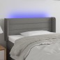 vidaXL LED Kopfteil Dunkelgrau 83x16x78/88 cm Stoff vidaXL LED Kopfteil Dunkelgrau 83x16x78/88 cm Stoff