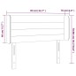 vidaXL LED Kopfteil Dunkelgrau 83x16x78/88 cm Stoff vidaXL LED Kopfteil Dunkelgrau 83x16x78/88 cm Stoff