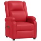 vidaXL Massagesessel Elektrisch Rot Kunstleder vidaXL Massagesessel Elektrisch Rot Kunstleder