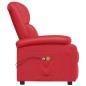 vidaXL Massagesessel Elektrisch Rot Kunstleder vidaXL Massagesessel Elektrisch Rot Kunstleder