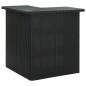 vidaXL Eck-Bartisch Schwarz 100x50x105 cm Poly Rattan vidaXL Eck-Bartisch Schwarz 100x50x105 cm Poly Rattan