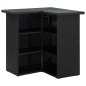 vidaXL Eck-Bartisch Schwarz 100x50x105 cm Poly Rattan vidaXL Eck-Bartisch Schwarz 100x50x105 cm Poly Rattan