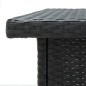 vidaXL Eck-Bartisch Schwarz 100x50x105 cm Poly Rattan vidaXL Eck-Bartisch Schwarz 100x50x105 cm Poly Rattan