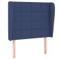 vidaXL Boxspringbett mit Matratze Blau 90x190 cm Stoff vidaXL Boxspringbett mit Matratze Blau 90x190 cm Stoff