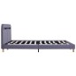 Bettgestell mit LED Hellgrau Stoff 180x200 cm Bettgestell mit LED Hellgrau Stoff 180x200 cm