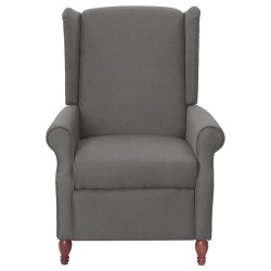 Massagesessel Hellgrau Stoff