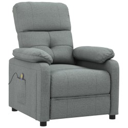 vidaXL Massagesessel Dunkelgrau Stoff