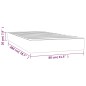 vidaXL Taschenfederkernmatratze Hellgrau 80x200x20 cm Stoff vidaXL Taschenfederkernmatratze Hellgrau 80x200x20 cm Stoff
