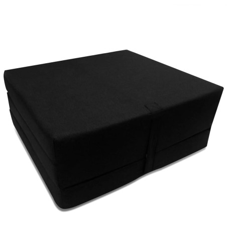 vidaXL 3-teilige Klappmatratze 190×70×9 cm Schwarz 