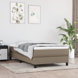 vidaXL Taschenfederkernmatratze Taupe 80x200x20 cm Stoff