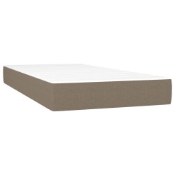 vidaXL Taschenfederkernmatratze Taupe 80x200x20 cm Stoff