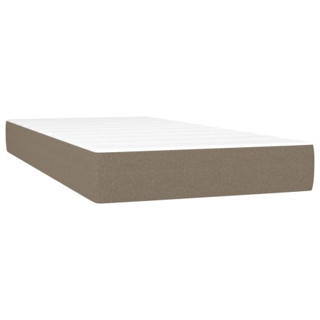 vidaXL Taschenfederkernmatratze Taupe 80x200x20 cm Stoff
